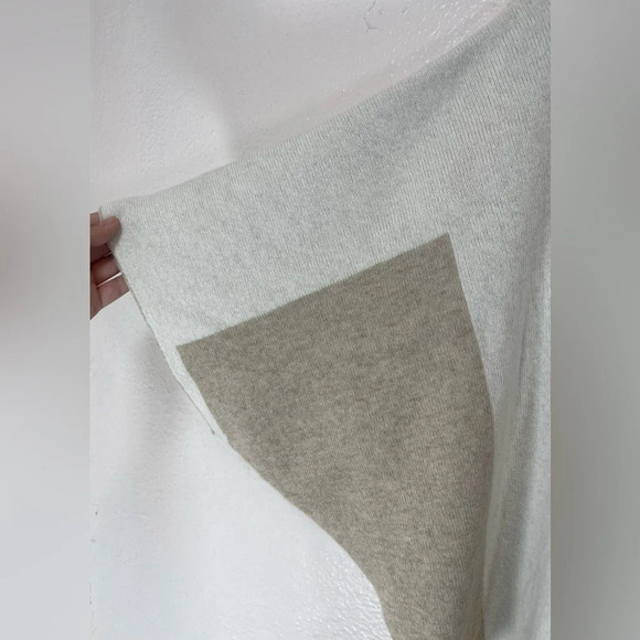 Note di Anita Merino Wool/Cashmere Blend Sweater Poncho Women’s OS Italy Neutral - Picture 5 of 10